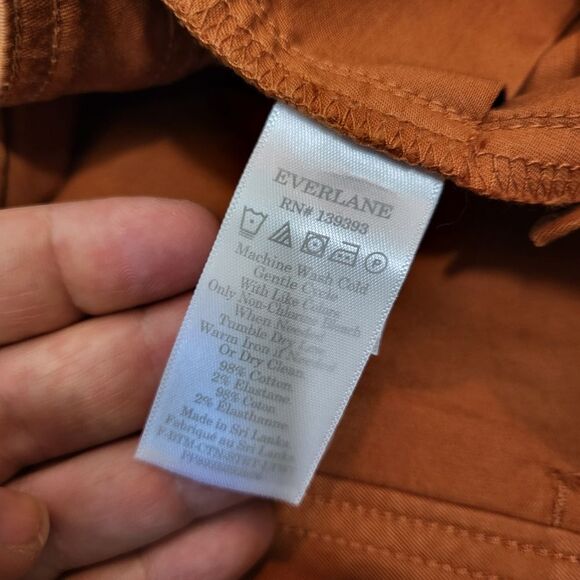 🌜 EVERLANE Curvy Straight High Rise Jean | Burnt Orange | size 12 - Picture 9 of 10